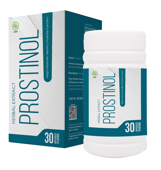 Kapsul herbal Prostinol untuk kesehatan prostat, 30 kapsul